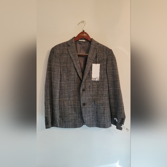 Bar III Men's Slim Fit Sports Coat | Size: 38S | Color: Brown/Gray - Picture 4 of 7